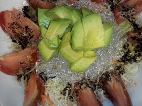 プチプチ海藻麺サラダ(3)
